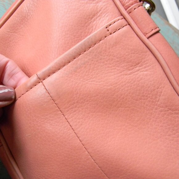 American Leather Co. Cleveland PINK Leather Crossbody Bag - Picture 8 of 10